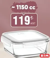 LAV KİLİTLİ SAKLAMA KABI 1150 ML